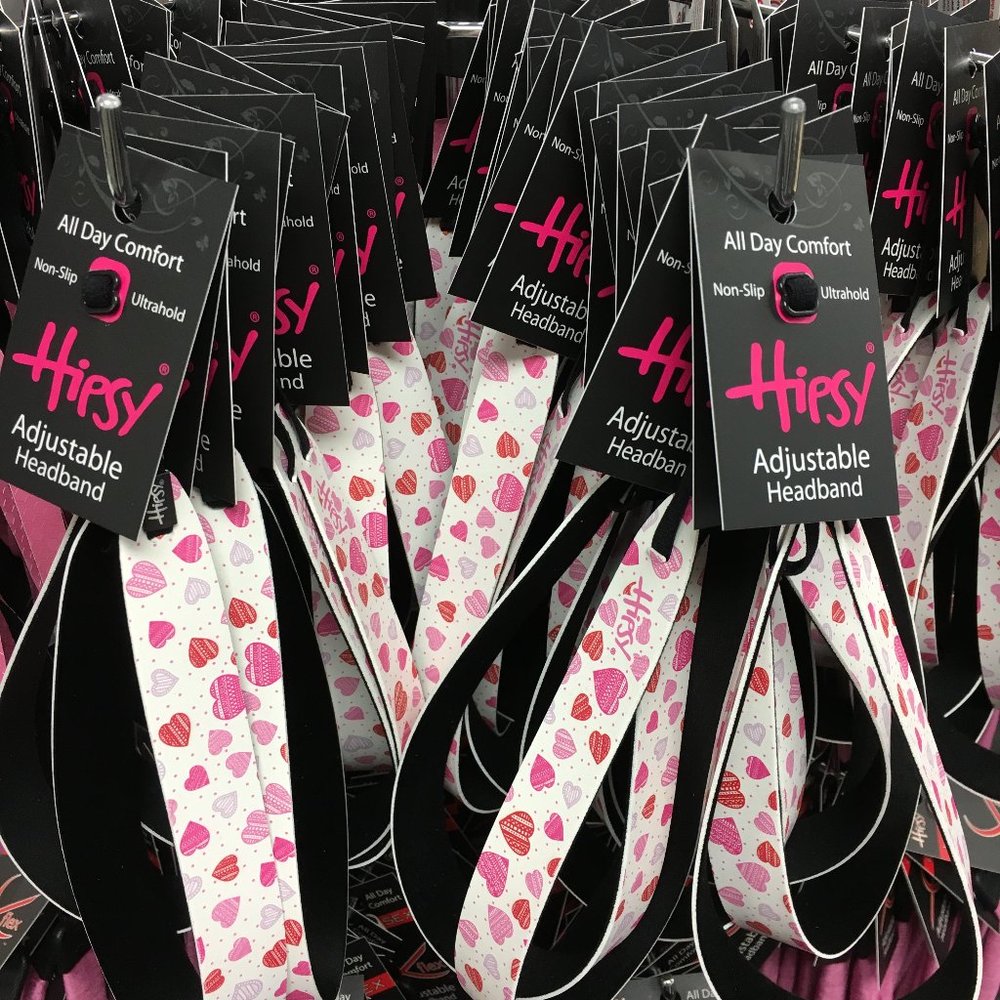 Hipsy Cute Pink/Red/Purple Hearts Valentine's Day Headband